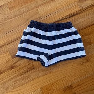 Zara mini pj shorts with stripes. Small girl size 10